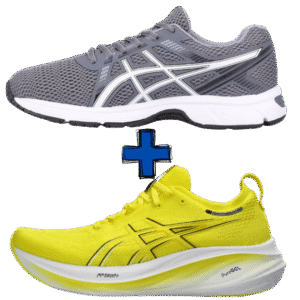 COMBO CON ZAPATILLAS Asics Gel-Nimbus 26 + Asics Gel-Impression 10