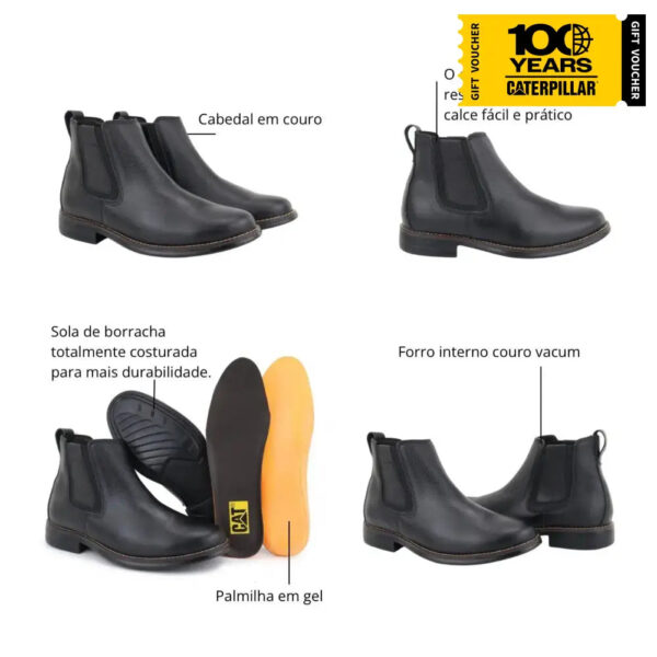 Bota Caterpillar 1001 Preta - Imagem 2