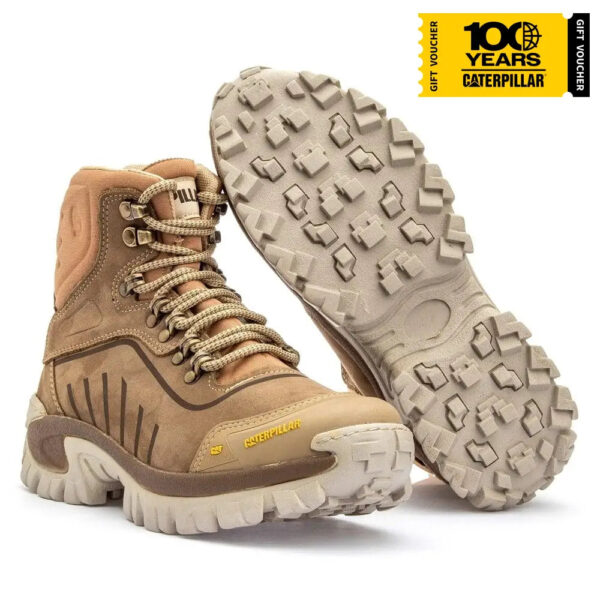 Bota Caterpillar Conquest Creme Nobuck - Imagem 3