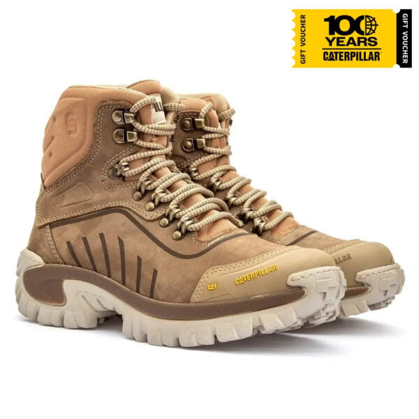 Bota Caterpillar Conquest Creme Nobuck