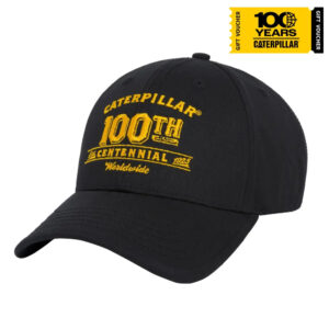 Caterpillar 100 Anos Boné Preto Comemorativo